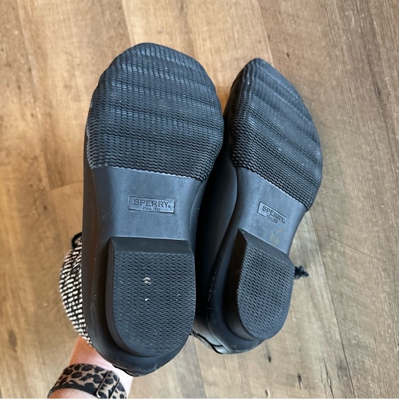 Sperry | Saltwater Duck Boots Tribal Weave Black White - Picture 8 of 10